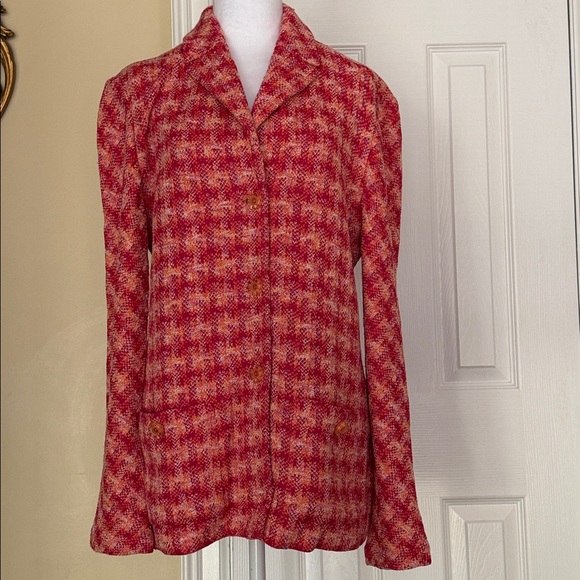 St John’s Collection Multicolored Pink Jacket/Blazer Textured Missing size Read - Picture 14 of 15